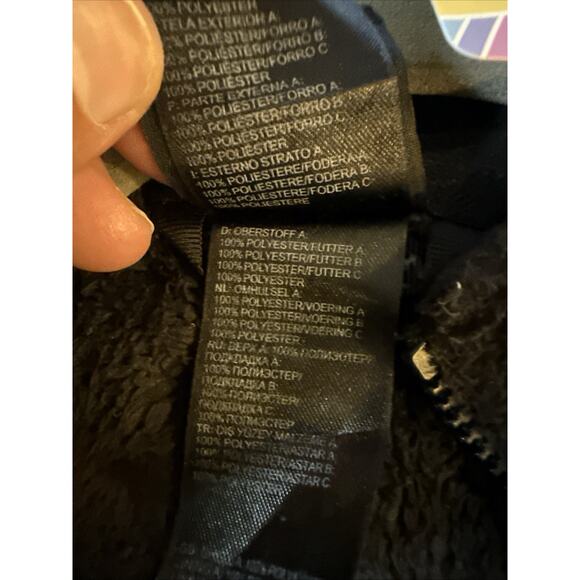 The North Face Osito Fleece Jacket Women’s Size Small Black Full Zip Soft - Picture 4 of 6